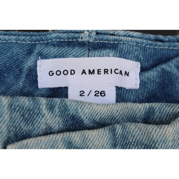 New w/Tags - Good American Crossover Denim Jeans Midi Skirt - WAY OVERSIZED - Picture 6 of 12